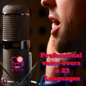 professional voice overs in 23 languages